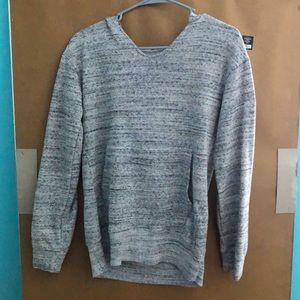 thinner sweatshirt, soft on the inside it was never worn but I took the tags of